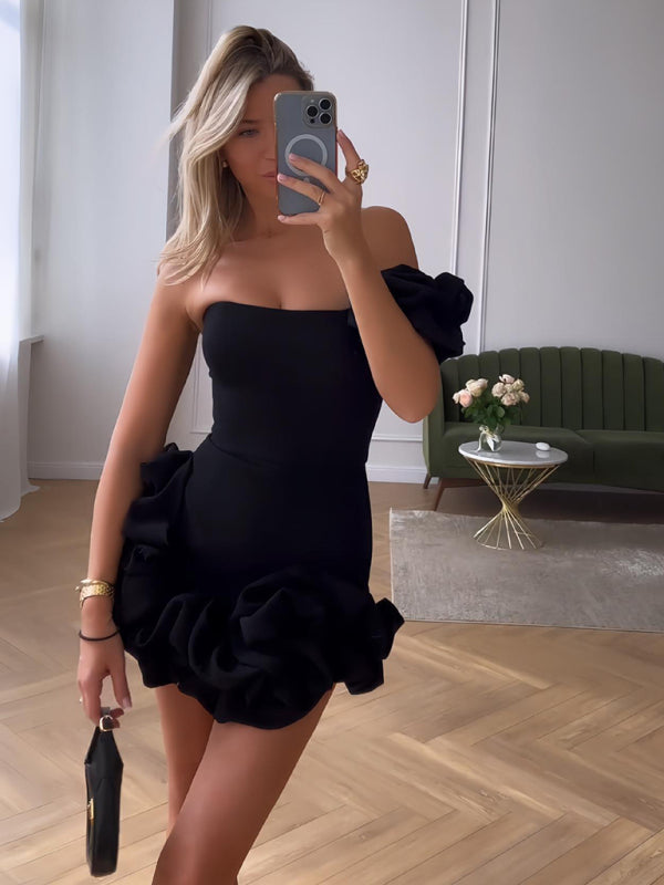 Dahlia | Women’s Summer Ruffled Mini Evening Dress