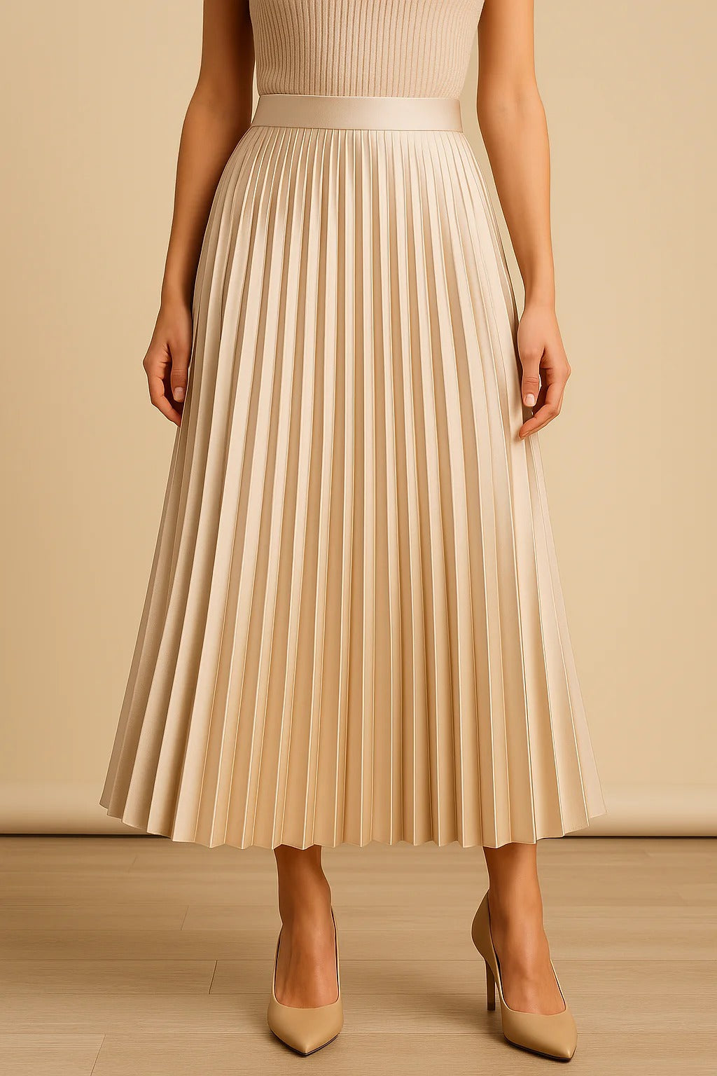 Bellami | Women’s Summer Pleated Midi Skirt