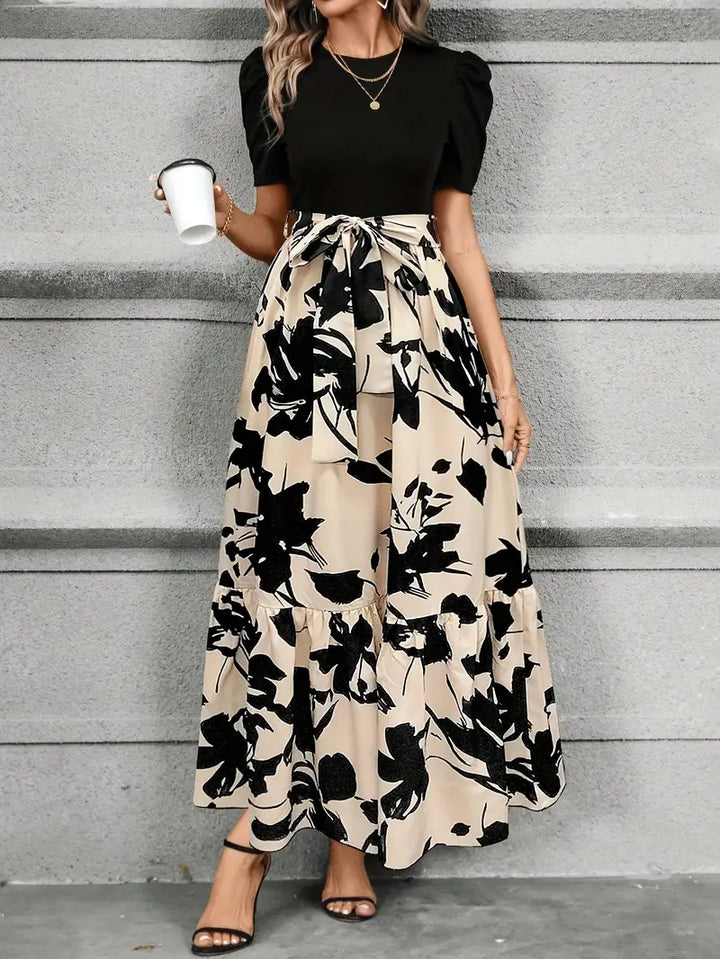 Velmora | Women’s Short Sleeve Elegant Maxi Dress