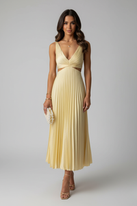 Kailey | Women’s Pleated Midi Wedding Guest Dress