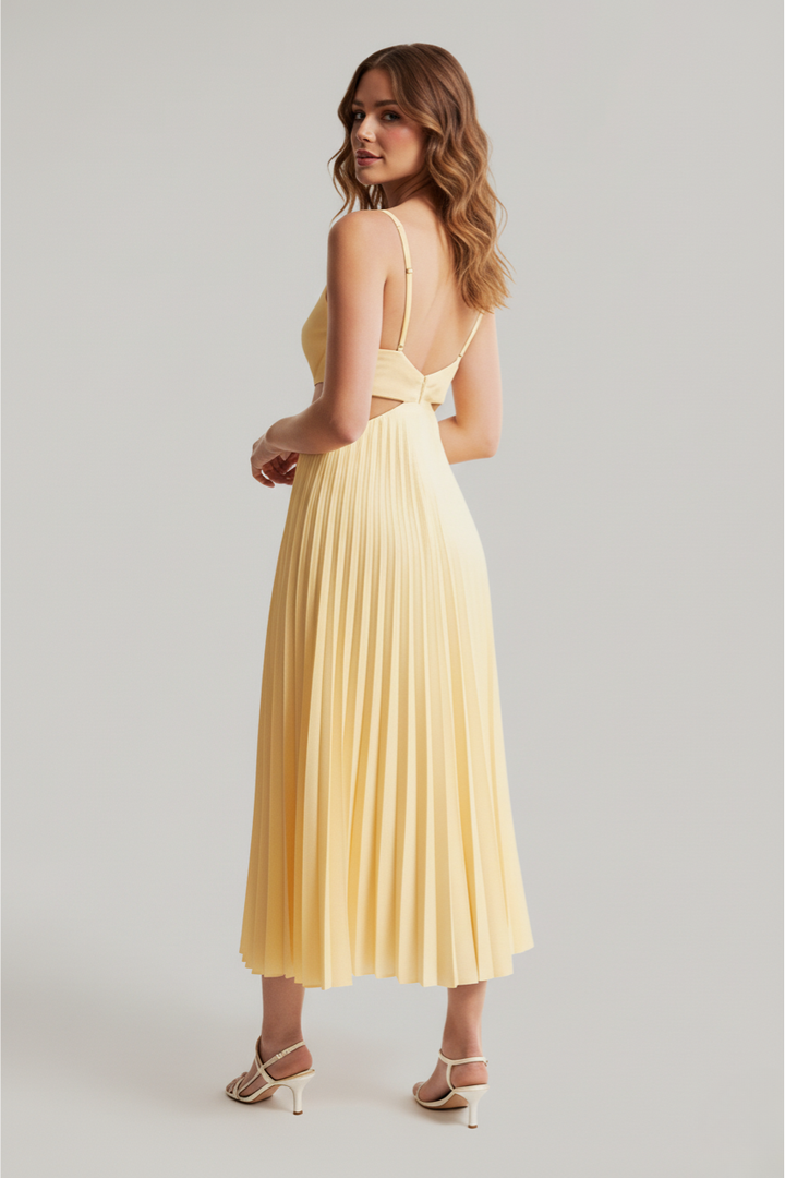 Kailey | Women’s Pleated Midi Wedding Guest Dress