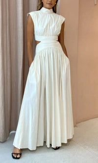 Aurora | Women's High Neck Sleeveless Maxi Dress