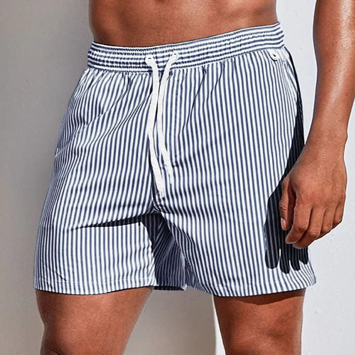 Oliver | Men's Beach Striped Slim Fit Swim Trunks