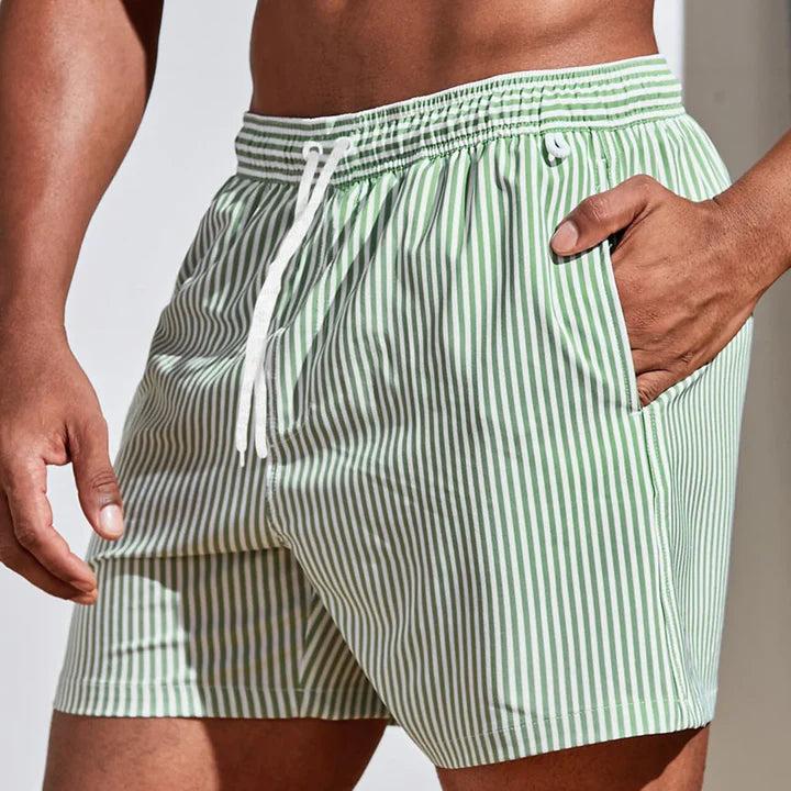 Oliver | Men's Beach Striped Slim Fit Swim Trunks