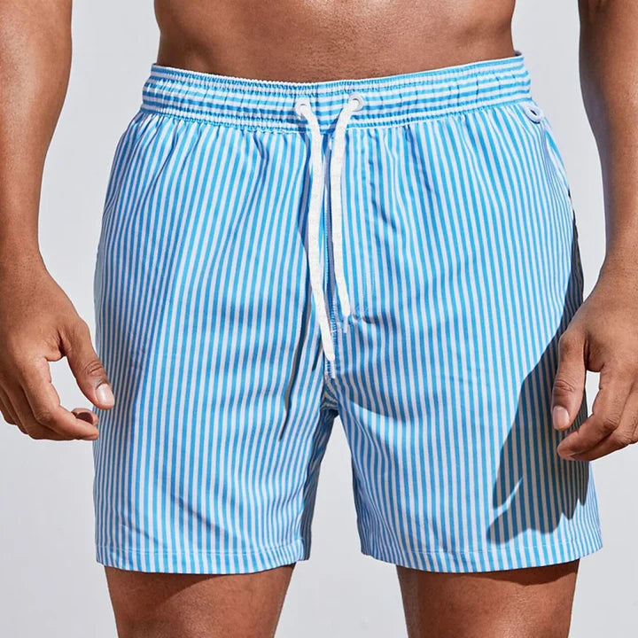 Oliver | Men's Beach Striped Slim Fit Swim Trunks