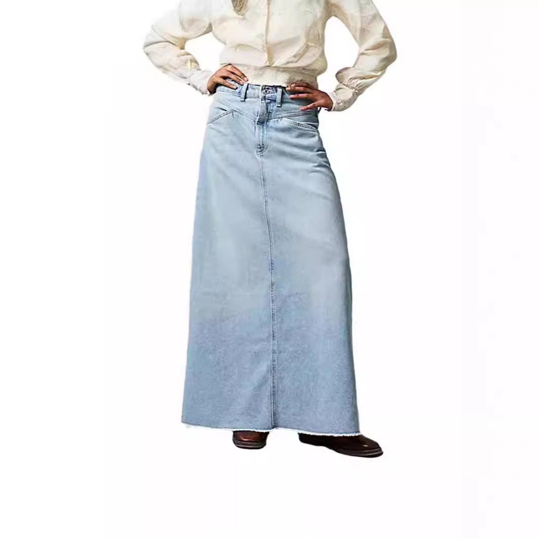 Galene | Women's Summer Long Denim Skirt