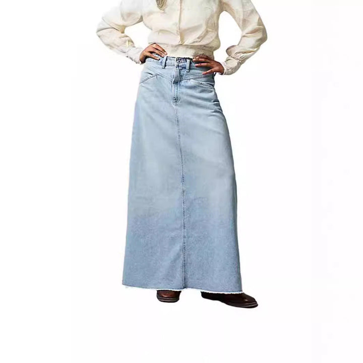 Galene | Women's Summer Long Denim Skirt