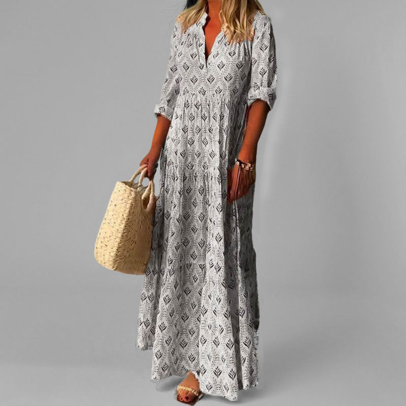 Channing | Women’s Casual Printed Boho Maxi Dress