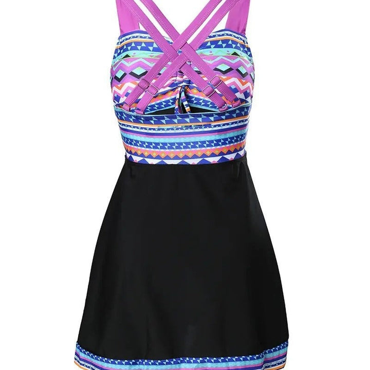 Romina | Women’s Summer Tie Front Tankini Swimwear