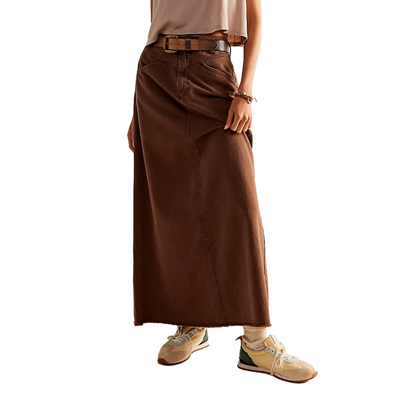 Galene | Women's Summer Long Denim Skirt