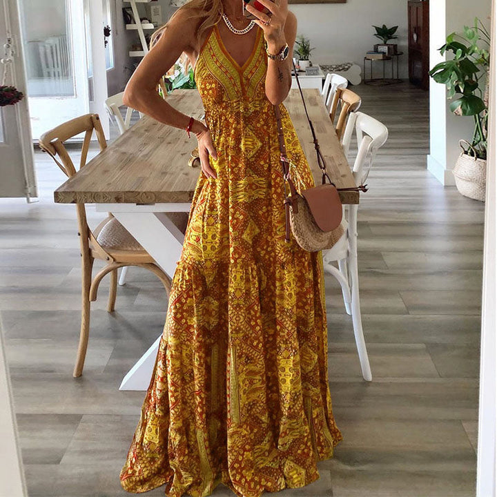 Portia | Women’s Tiered Wedding Guest Maxi Dress