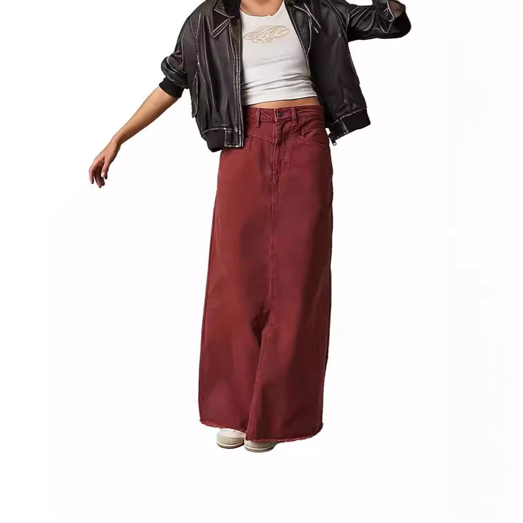 Galene | Women's Summer Long Denim Skirt