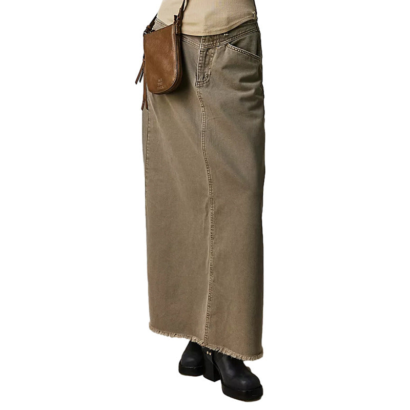 Galene | Women's Summer Long Denim Skirt