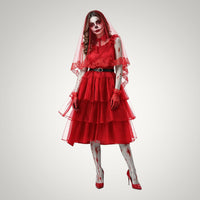 Women's Bloody Zombie Bride Halloween Costume