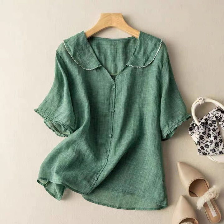 Lexa | Women’s Button Front Summer Blouse