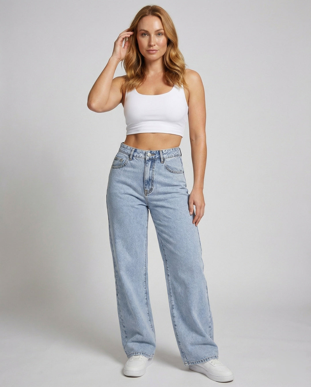 Lotte | Women’s Vintage High Waist Wide Leg Jeans