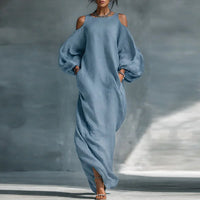 Emery | Women's Puffed Sleeves Boho Maxi Dress