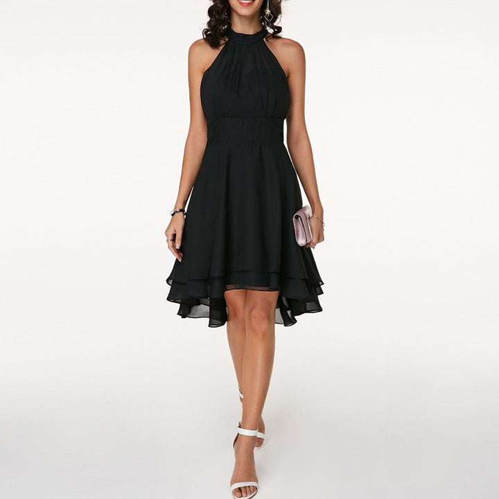 Ruby | Women’s Elegant Halter Neck Midi Dress