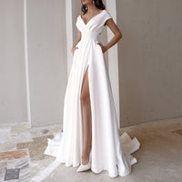 Genevieve | Women's Elegant Evening Maxi Dress With V-Neck