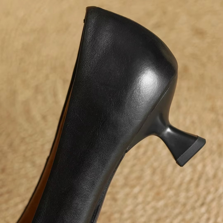 Asta | Women's Casual Leather Kitten Heels