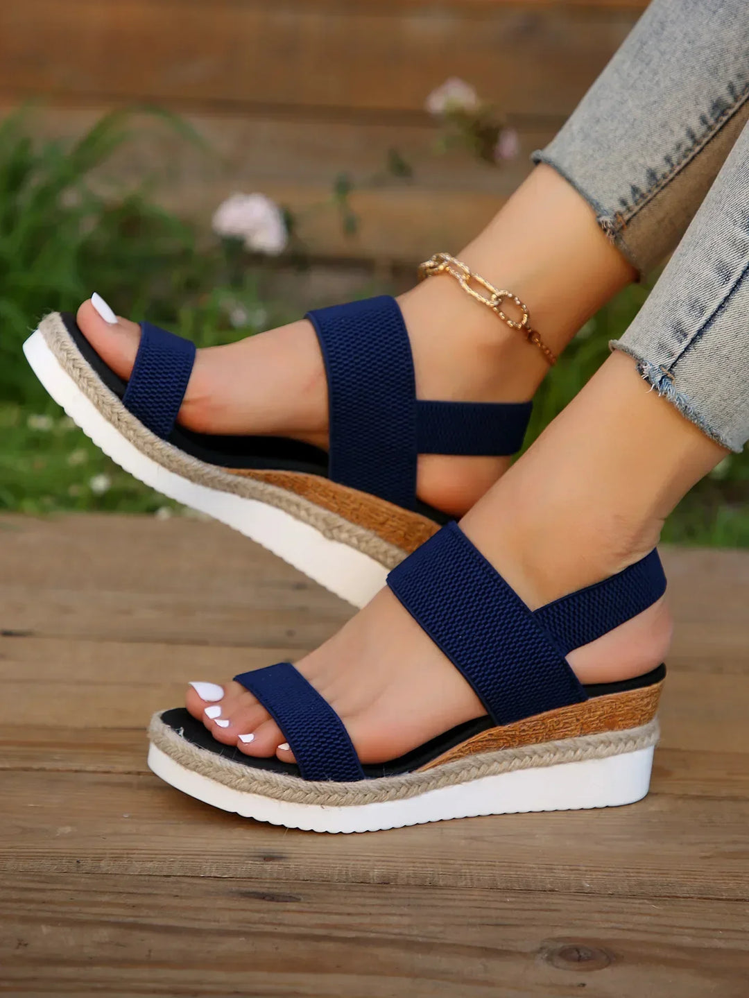 Elsa | Women's Espadrille Double Strap Platform Sandals