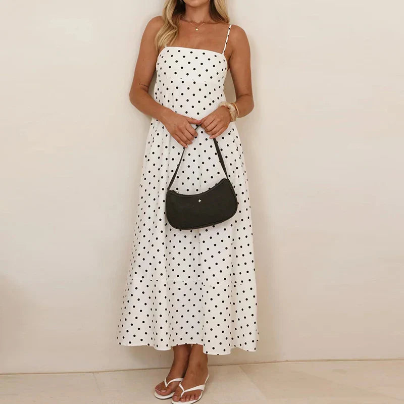Goldie | Women’s Summer Spaghetti Strap Muslin Dress