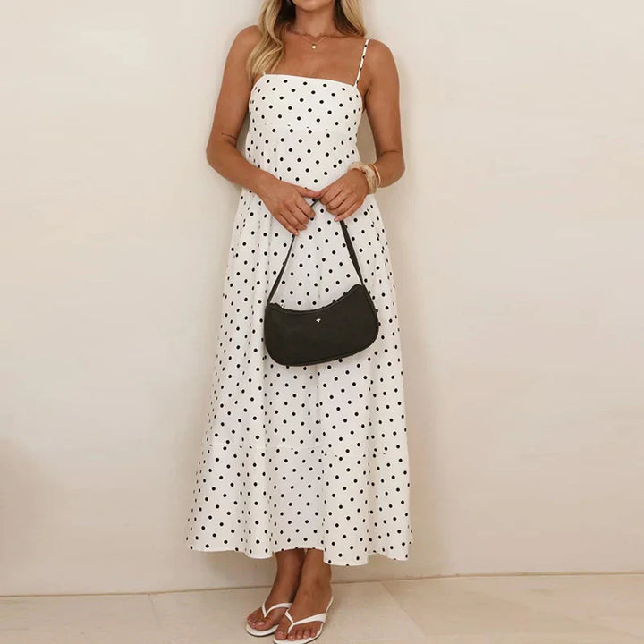 Goldie | Women’s Summer Spaghetti Strap Muslin Dress
