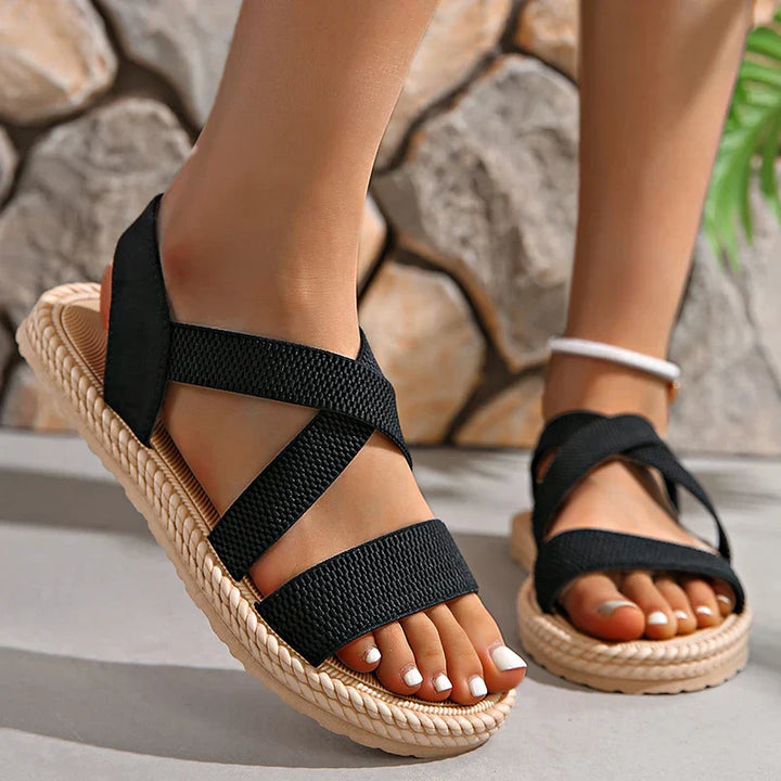 Arabella | Women's Beach Elastic-Straps Sandals