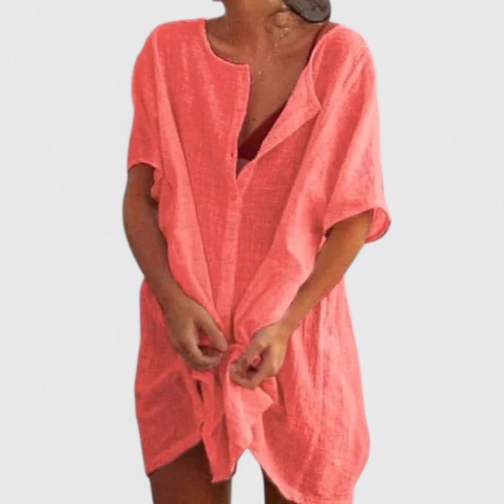 Arden | Women’s Summer Loose Tunic Midi Dress