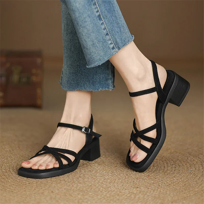 Ember | Women's Elegant Leather Strappy Sandals