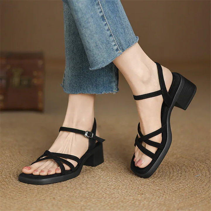 Ember | Women's Elegant Leather Strappy Sandals