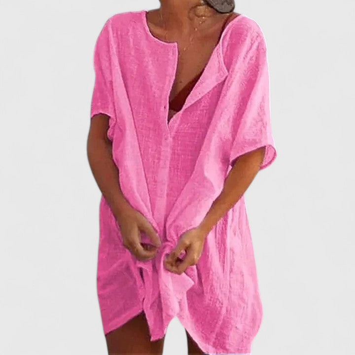 Arden | Women’s Summer Loose Tunic Midi Dress