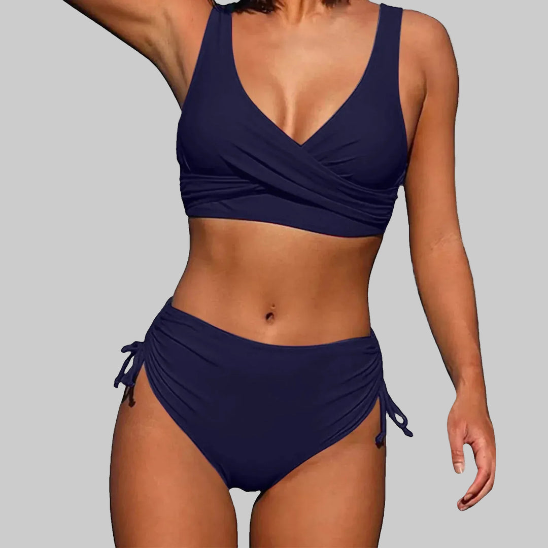 Wenke | Women's Beach High Waisted Wrap Bikini