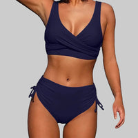 Wenke | Women's Beach High Waisted Wrap Bikini