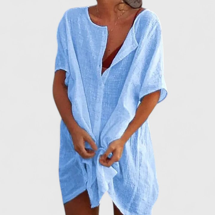 Arden | Women’s Summer Loose Tunic Midi Dress