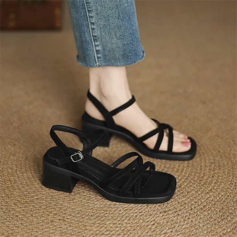 Ember | Women's Elegant Leather Strappy Sandals