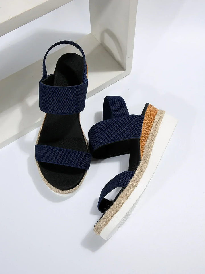 Elsa | Women's Espadrille Double Strap Platform Sandals
