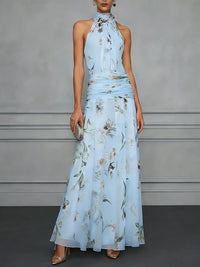 Lisa | Women's Floral Halterneck Wedding Guest Dress