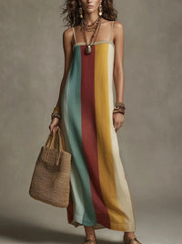 Hadley | Women's Striped Spaghetti Straps Summer Dress