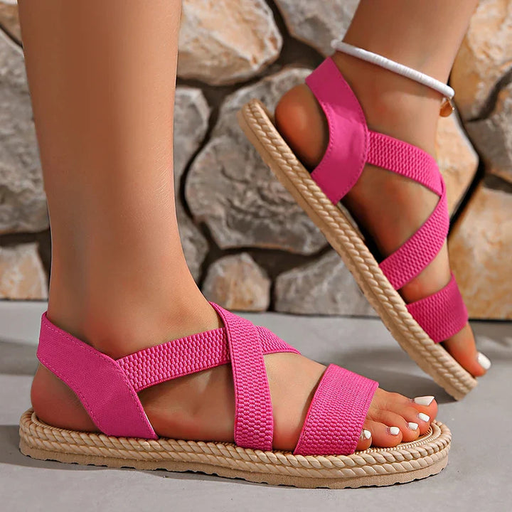 Arabella | Women's Beach Elastic-Straps Sandals