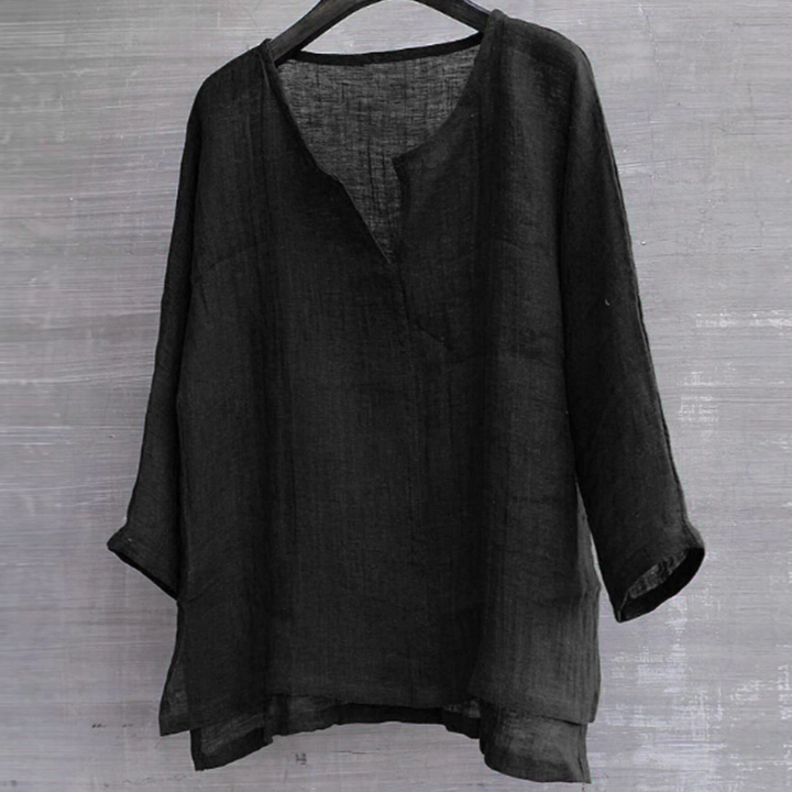 Ursula | Women's Loose Fit Linen Summer Blouse