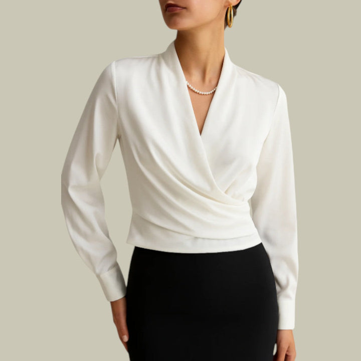 Chloe | Women’s Summer Wrap V-Neck Blouse