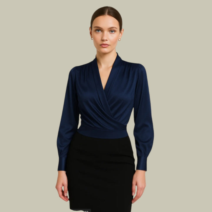 Chloe | Women’s Summer Wrap V-Neck Blouse