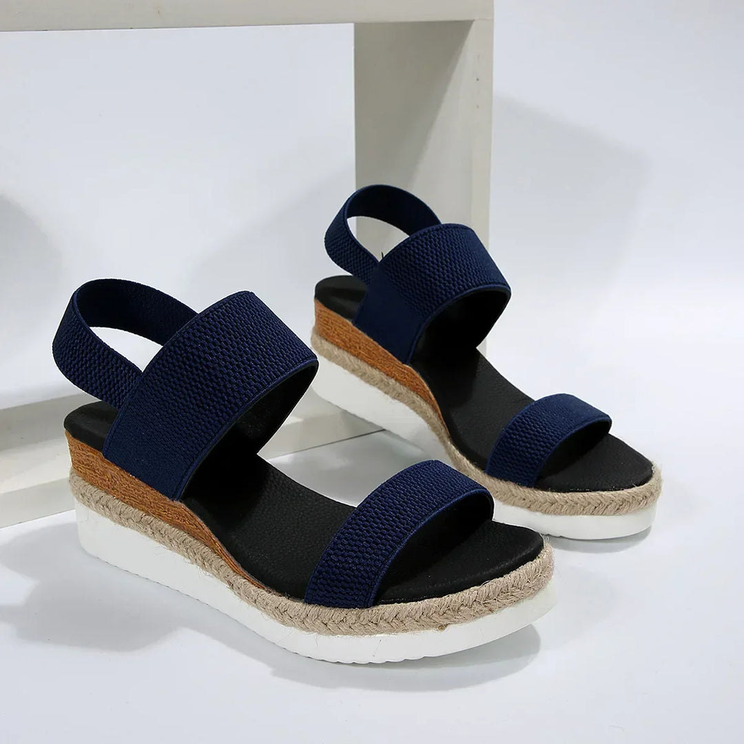 Elsa | Women's Espadrille Double Strap Platform Sandals
