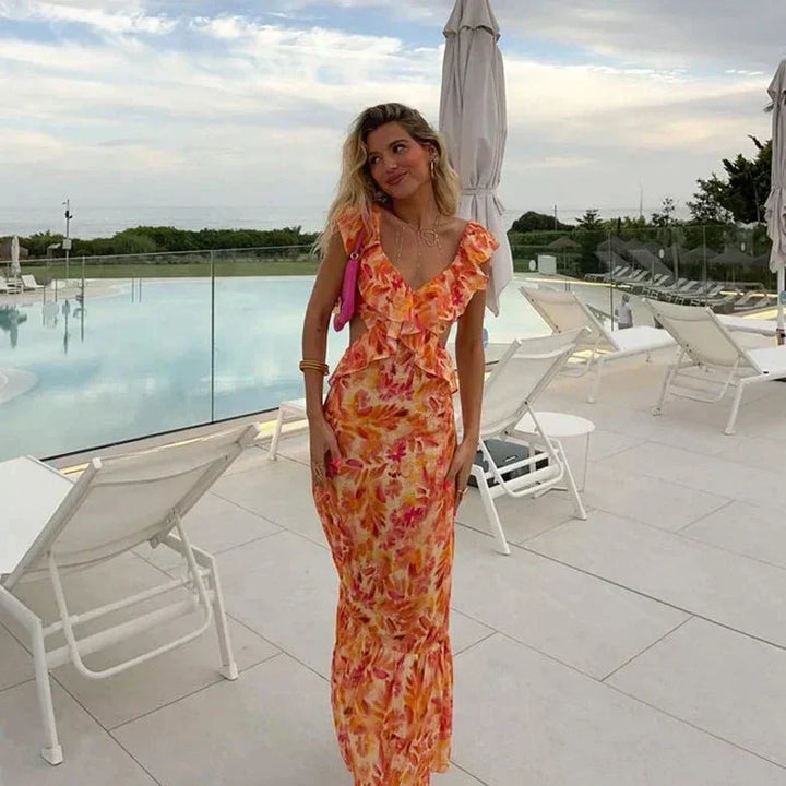 Isolde | Women's Summer Floral Maxi Dress