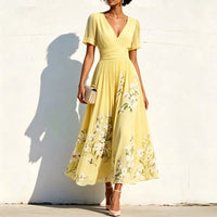 Tina | Women's Elegant Floral Wedding Guest Dress