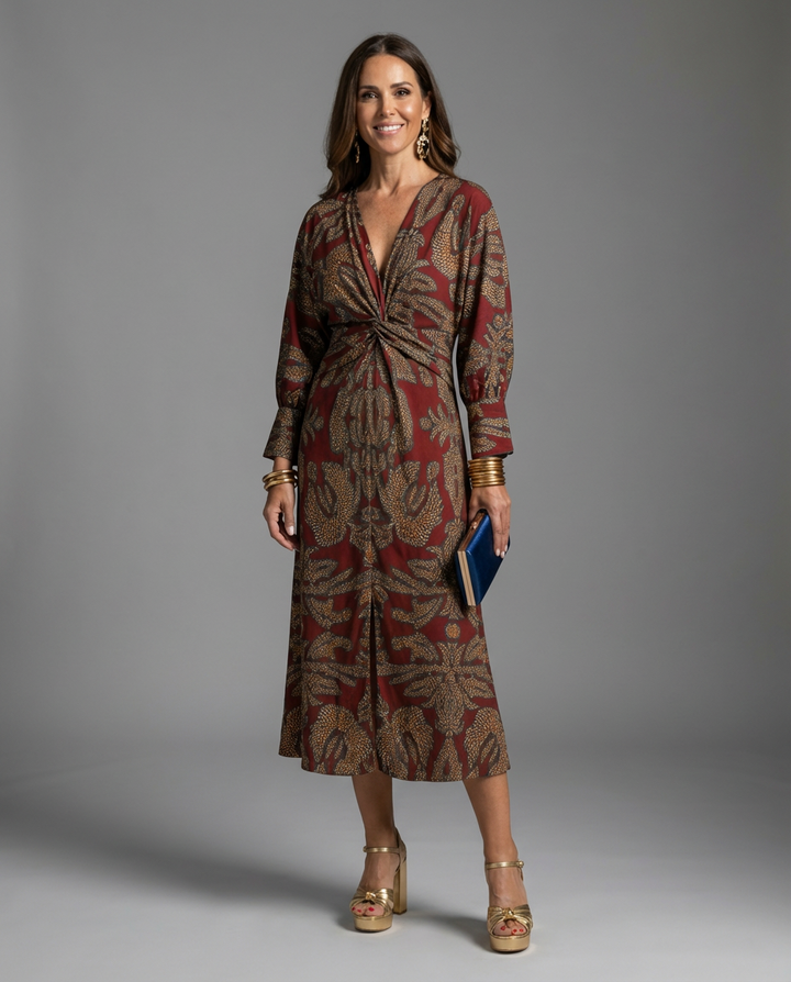 Sienna Women Elegant A Line Maxi Dress Wedding Guest | Elegant Fit