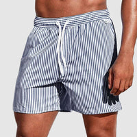 Noah | Men's Beach Quick-Drying Striped Swim Trunks