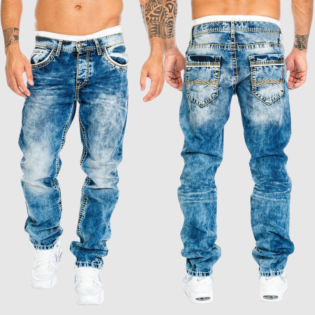 Ethan | Men's Casual Washed Denim Jeans