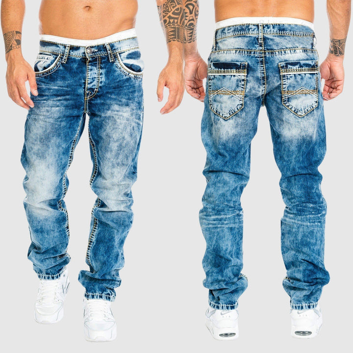 Ethan | Men's Casual Washed Denim Jeans